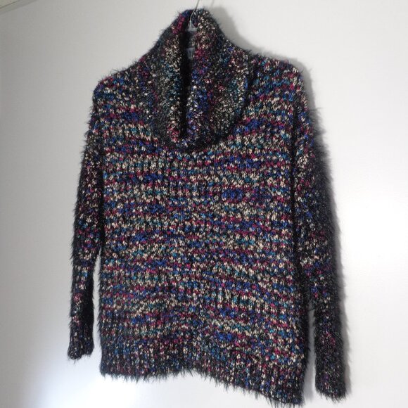 Philosophy Women's Multi-color Chunky Knit Cowl Neck Sweater Size S - Picture 2 of 7